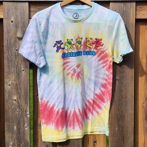GRATEFUL DEAD BEARS Tie Dye t-shirt Size Small FUN Marching Bears